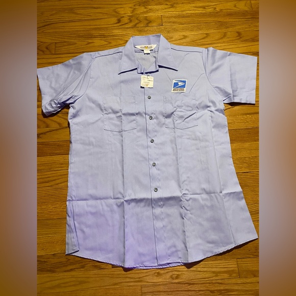 Vintage Mail Carrier Postal Short Sleeve Shirt men’s sz 17.5 NEW!! - Picture 5 of 5